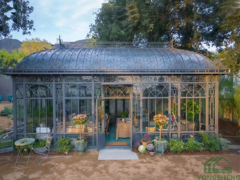 Victorian  black glass greenhouse for sale